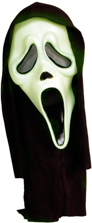 Scream Mask Png - Scream Glow In The Dark (288x456), Png Download