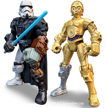 Starwars Hero Mashers Ee Hero Playskool Heroes Marvel - Star Wars Hero Mashers Toys (542x429), Png Download