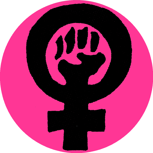 Small Bumper Sticker / Decal - Women Fighting For Rights (500x500), Png Download