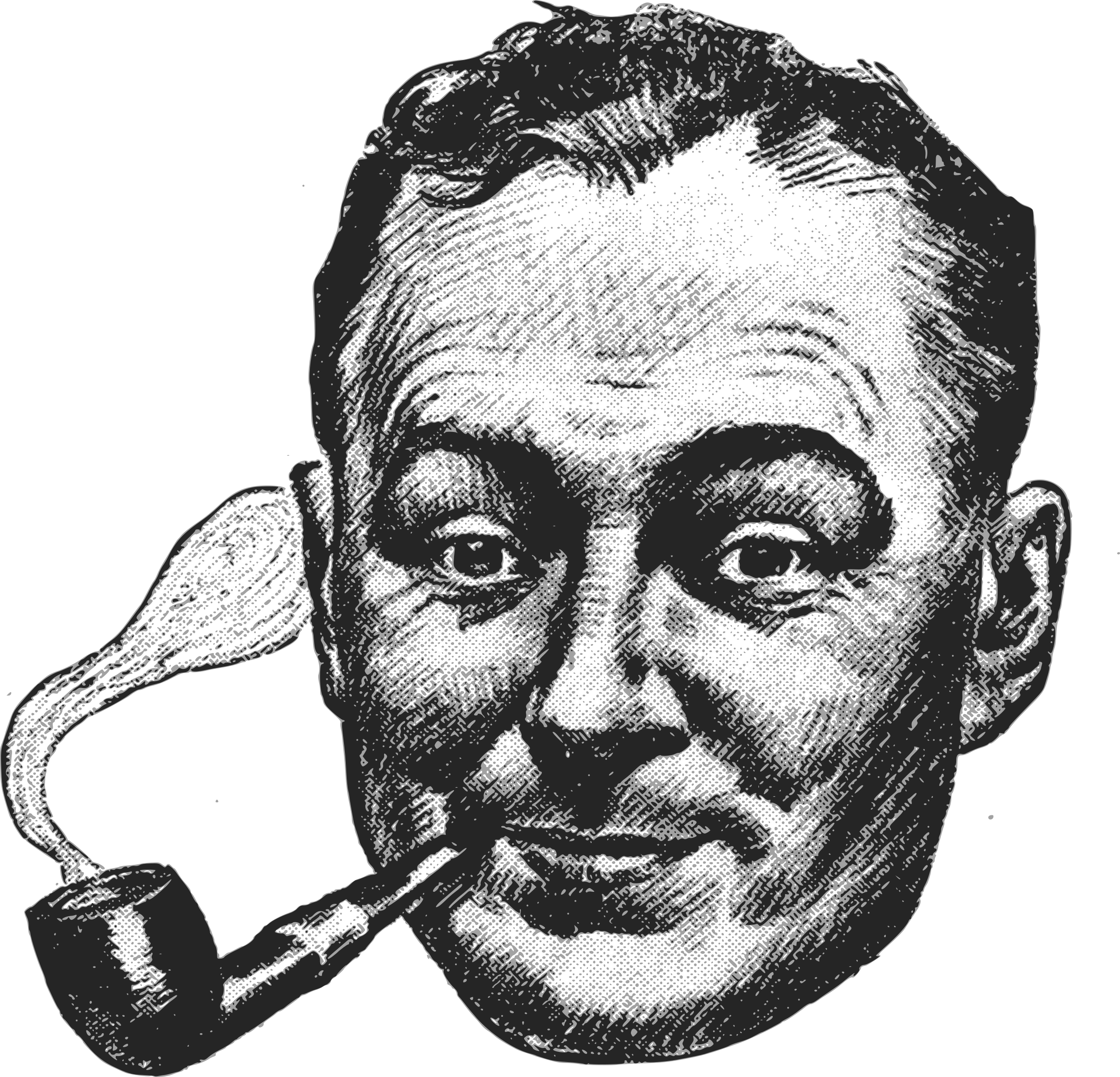 This Free Icons Png Design Of Another Happy Pipe Smoker (2400x2309), Png Download