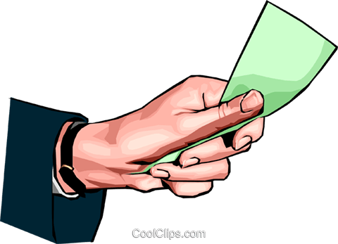 Hand Holding Money Royalty Free Vector Clip Art Illustration - Mao Segurando Dinheiro Png (480x347), Png Download