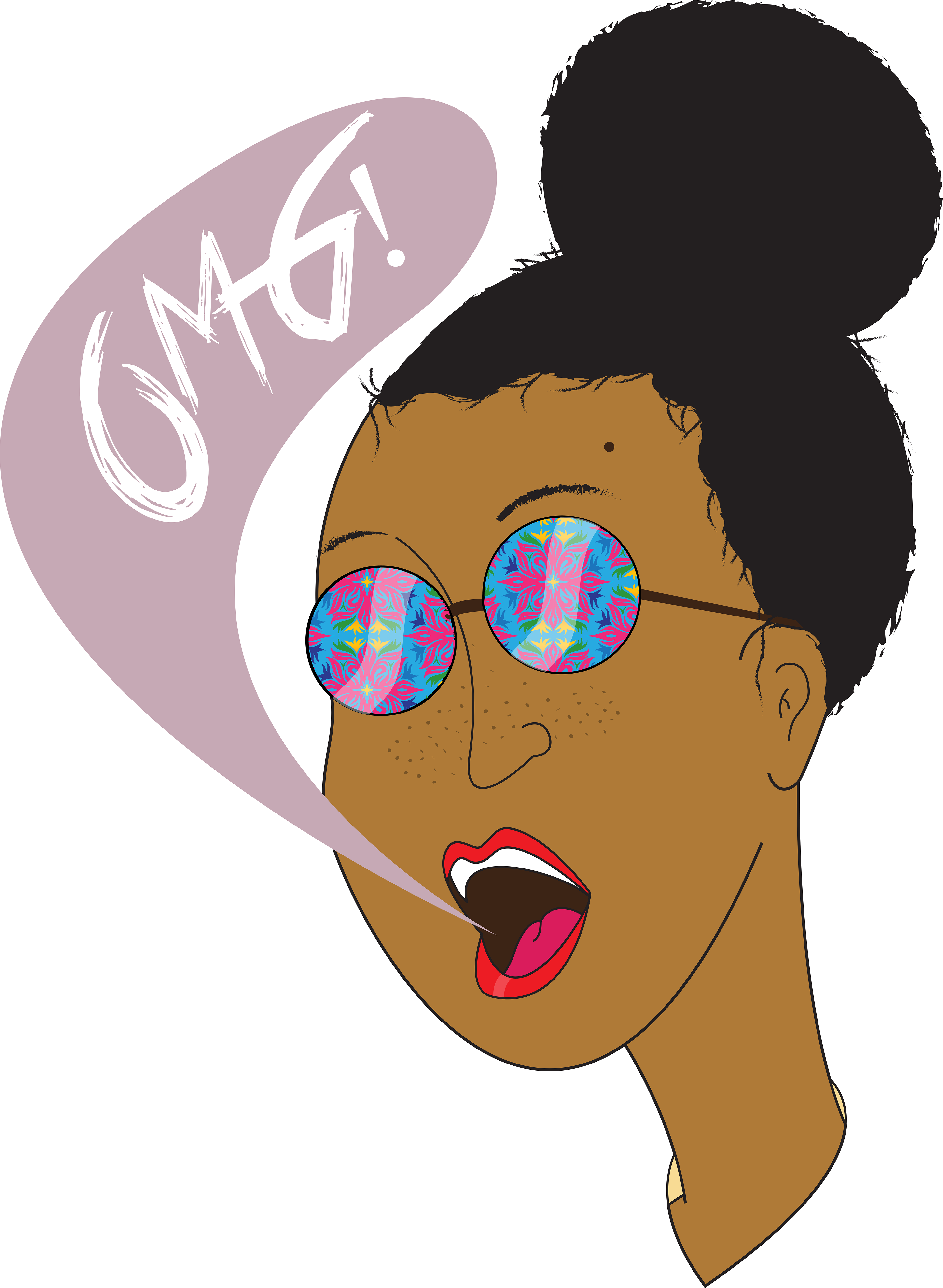 I Heard A Girl At My Just Scream "omg" And It Inspired - Illustration (3840x5244), Png Download