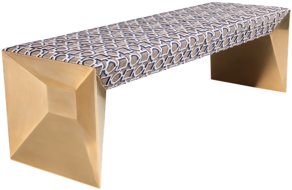 Omega Bench Art Deco, Contemporary, Industrial, Midcentury - Chicago (770x513), Png Download