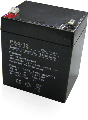 Bateria 12 4 Amperios (567x536), Png Download