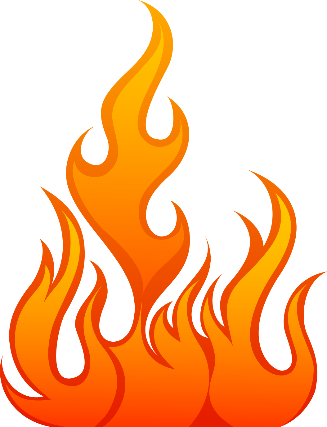 Fire Flames Vector (1054x1376), Png Download