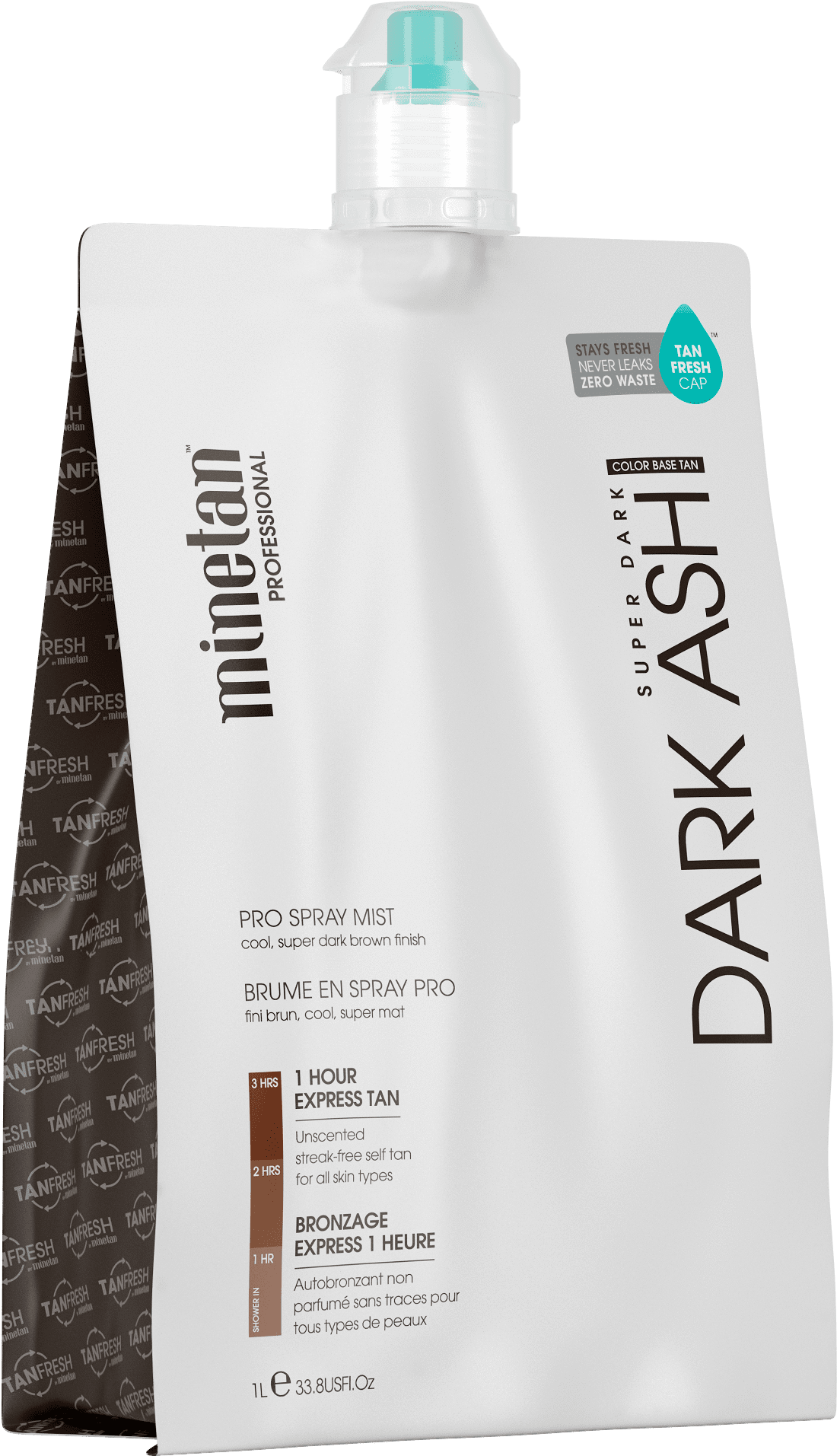 Minetan Dark Ash Pro Mist 1l - Mine Tan Dark Ash Onyx 1 Litre 1 Hour (1284x2000), Png Download