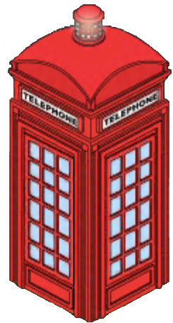 Phone Booth - Family Guy The Quest For Stuff Comic Con (258x503), Png Download
