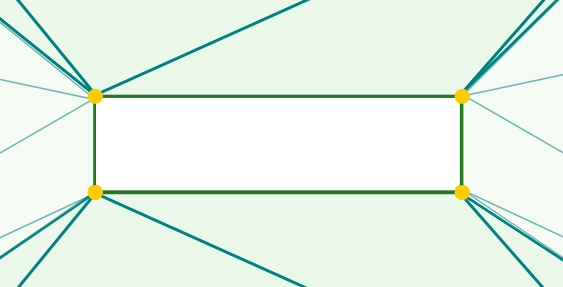 The Coordinates Of Each Of The Corners Are - Rectangle (563x287), Png Download