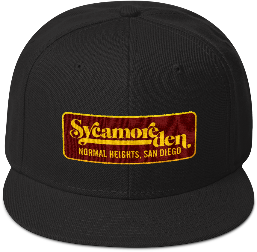 Sycamoreden Patchlogo V3 Mockup Front Black (1000x1000), Png Download