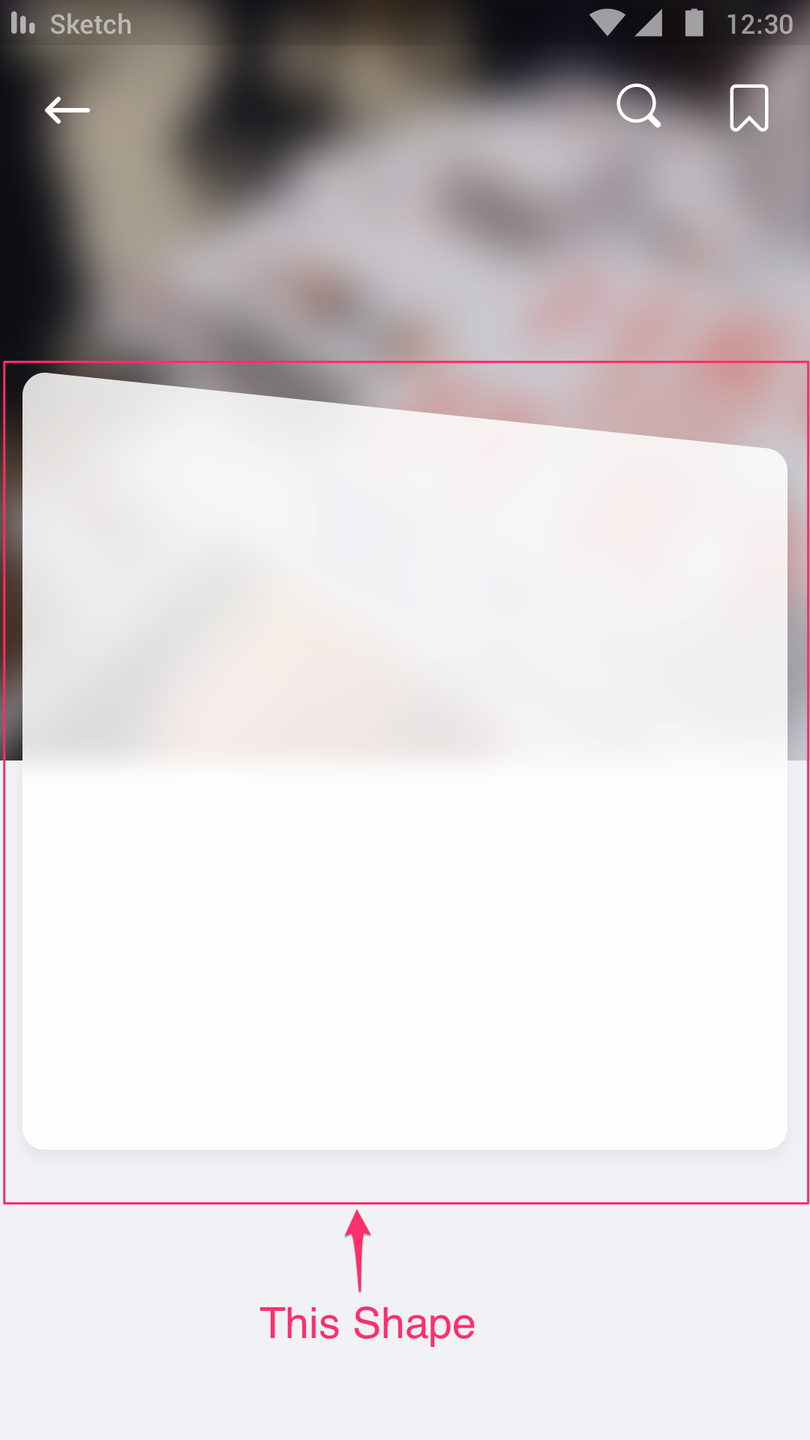 This Marked Shaped - Flutter (810x1440), Png Download