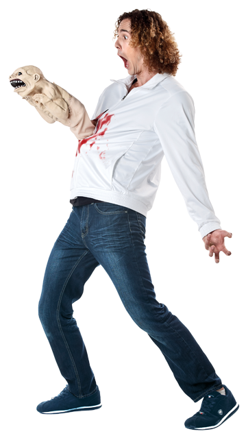 Zombie Burst Out - Girl (383x650), Png Download