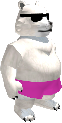 Download Zip Archive - Super Smash Bros Polar Bear (750x650), Png Download