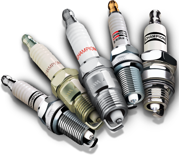 Champion Spark-plus Sub Hero New - Car Spark Plugs Png (695x600), Png Download