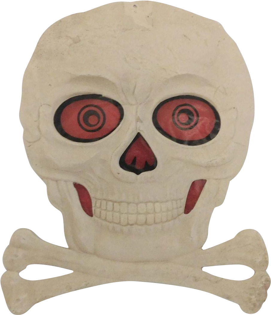 Skull & Crossbones Halloween Decoration Germany 1930's - Skull And Crossbones (1051x1051), Png Download
