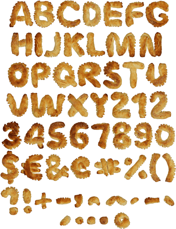 Homemade Yummy Font (595x792), Png Download