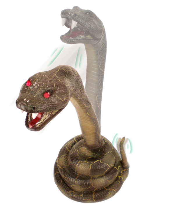 Tekky Toys Halloween Items Use A Motion Sensor - Striking Snake Animated Prop (700x700), Png Download