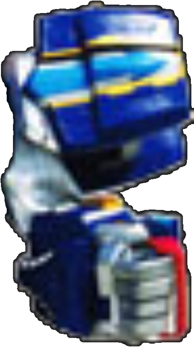 Q-rex Megazord Left Arm Fist - Tints And Shades (640x1136), Png Download