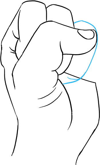 How To Draw Fist - Drawing (680x678), Png Download