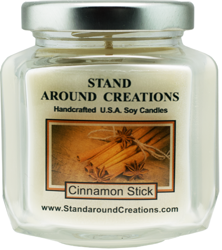Cinnamon Stick Hex 6-oz - Stand Around Creations Banana Nut Bread Hex 6-oz., (450x508), Png Download