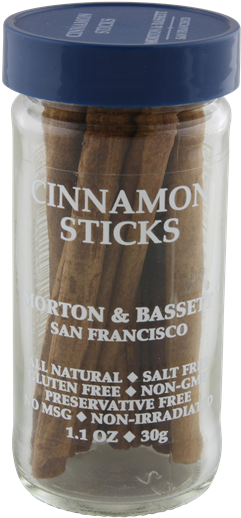 Morton & Bassett Cinnamon Sticks - Morton & Bassett Cloves, Ground - 2 Oz Jar (278x600), Png Download