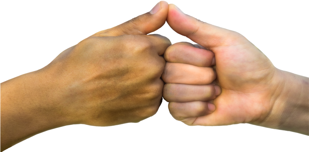 Fist-bump (1000x563), Png Download