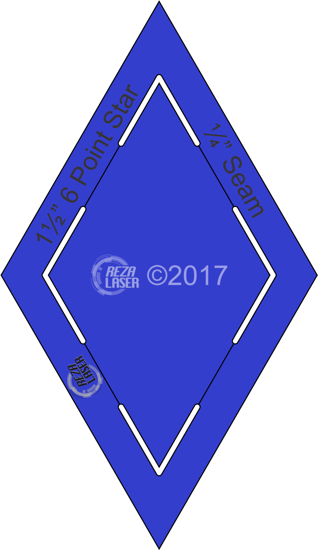 Diamond 6 Point Star - รูป สามเหลี่ยมหน้าจั่ว (1806x1806), Png Download