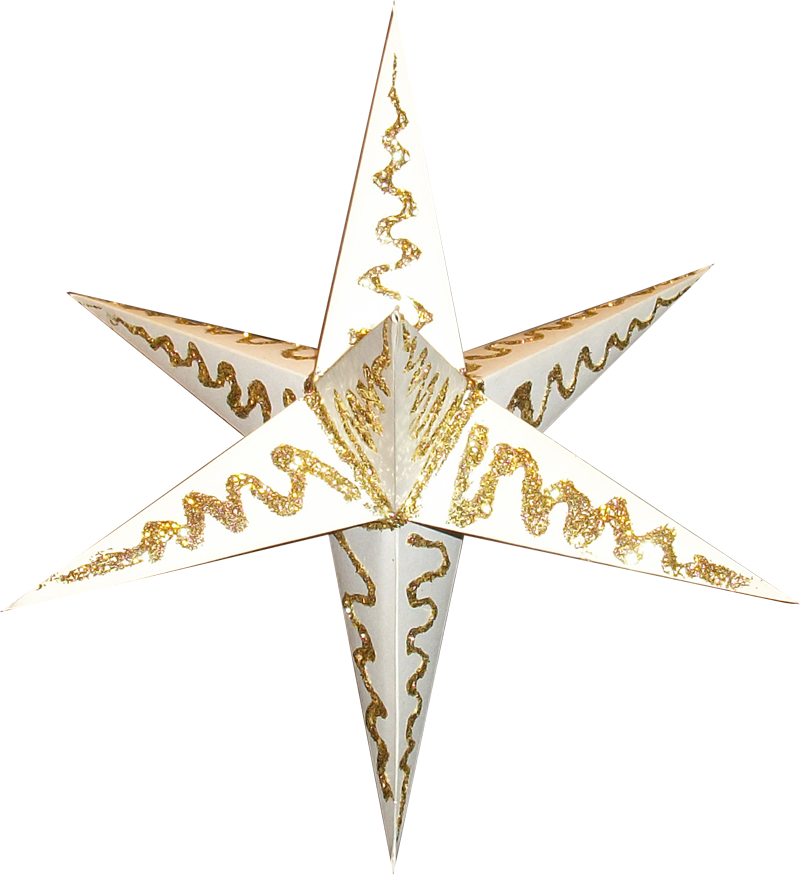 8 Point Paper Star Gold - Wish (800x875), Png Download