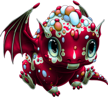 Haramis17's Splotch Toad Dragon - Cartoon (380x337), Png Download
