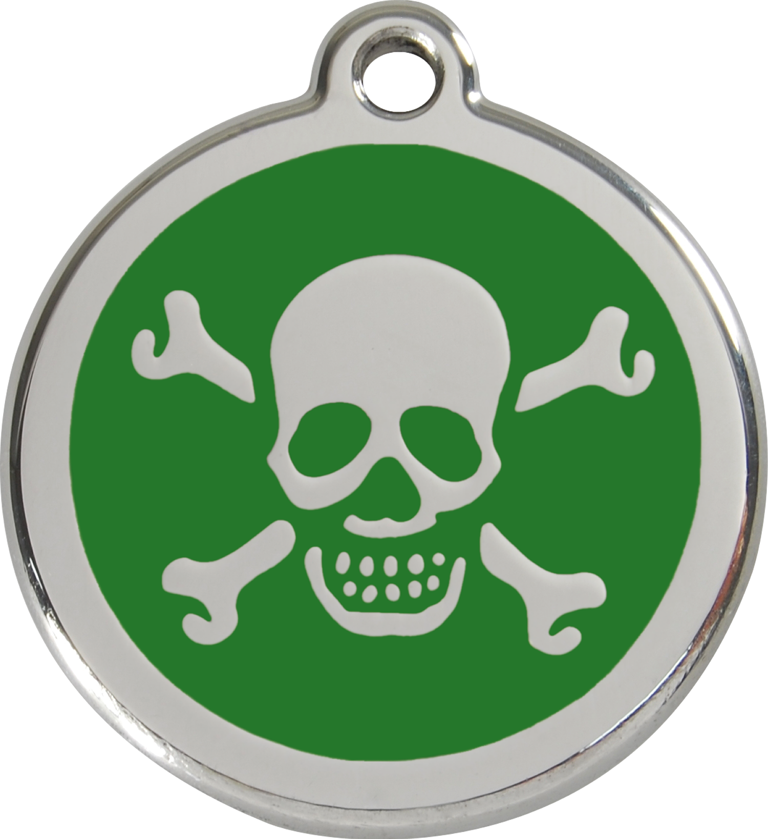 1xbgm, 9330725031616, Image - Red Dingo Skull Cross Bones Pet Id Tag - Red (1500x1639), Png Download