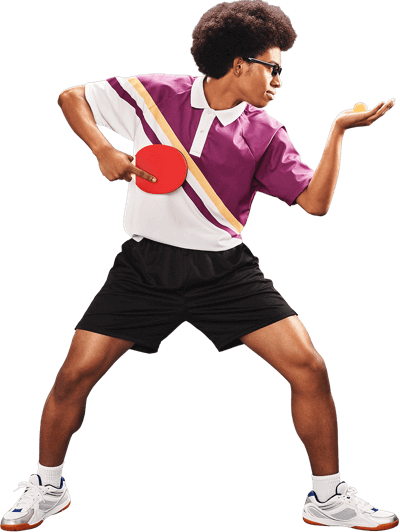 Player Png - Table Tennis Player Png (400x532), Png Download