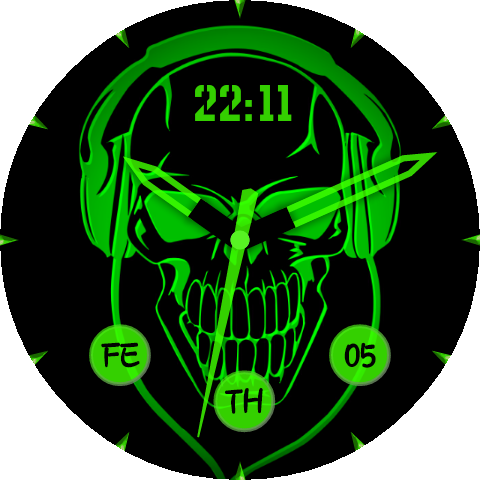 Green Skull - Fox Clipart (480x480), Png Download