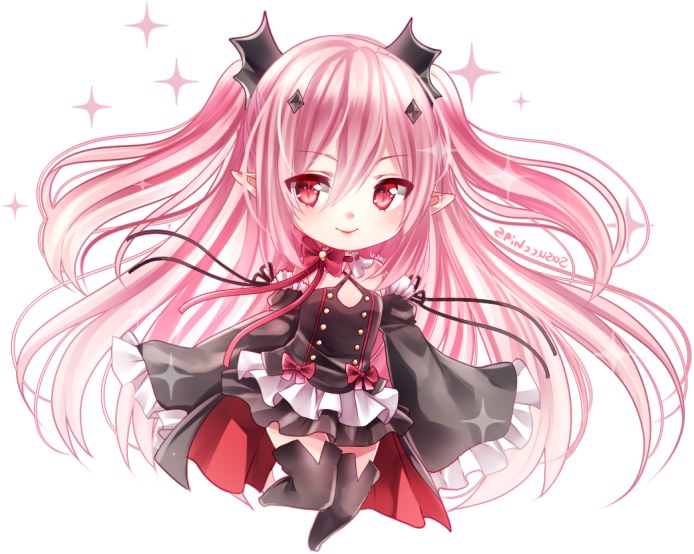 Anime Girls, Anime, Krul Tepes, Owari No Seraph Hd - Krul Tepes No Background (748x604), Png Download