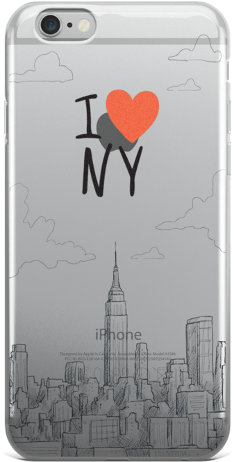 New York Illustration Iphone Case - Iphone 7 Clear Case Ultra Thin Tpu Cover Protective (800x800), Png Download