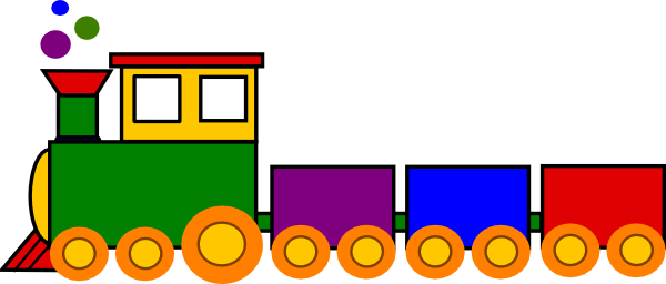 Download Free Vector Png Toy Train - Toy Train Clipart (600x256), Png Download
