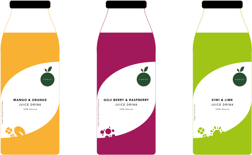 Juice Bottle Label Design (1000x667), Png Download
