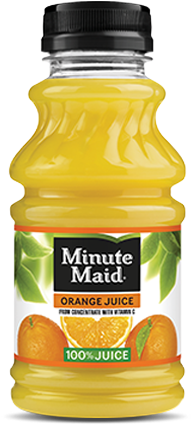 10 Fl Oz Bottle - Minute Maid Apple Juice Bottle (270x450), Png Download