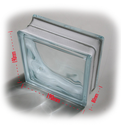 Glass Brick Square Transparent Partition Wall Light - Wall (521x500), Png Download