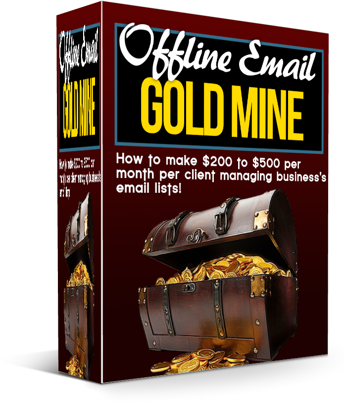Offline Email Gold Mine Box - Treasure Chest (702x839), Png Download
