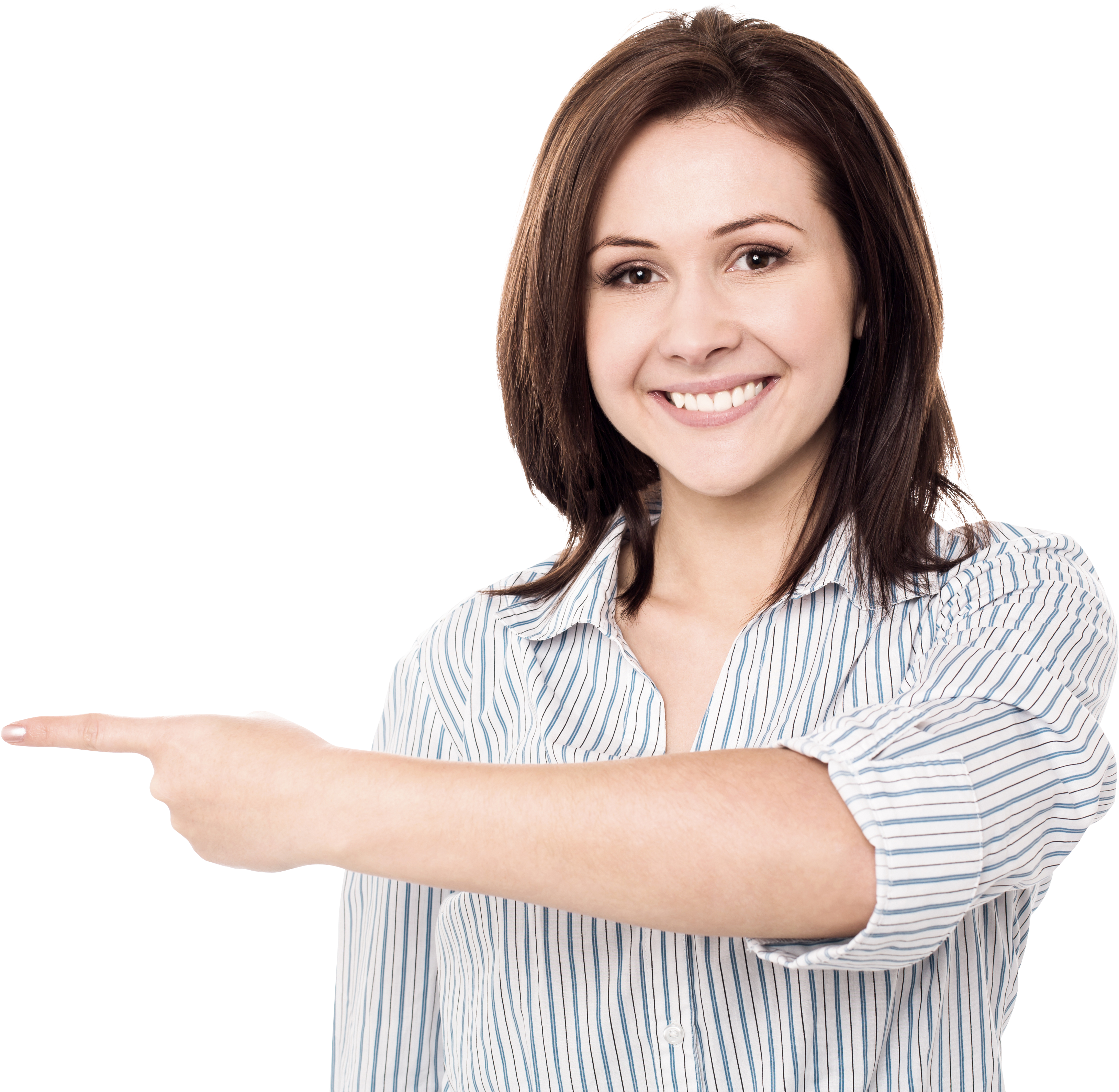Women Pointing Left Png Image - Women Hand Pointing Png (4800x3200), Png Download