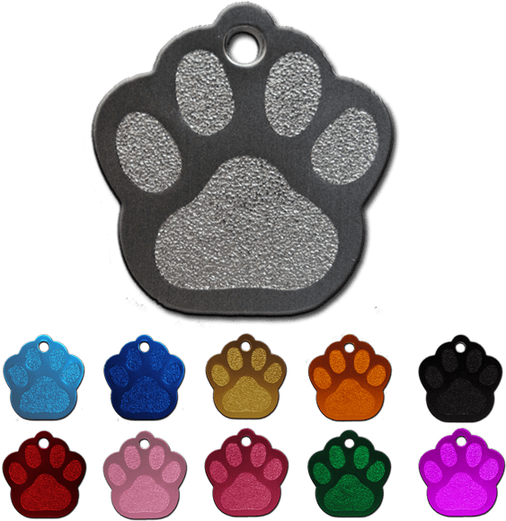 Ejemplo - Placa Identificativa Huella Roja Aluminio (600x600), Png Download