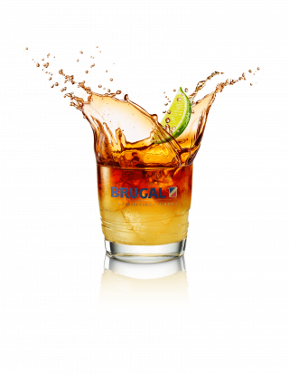 Ginger And Lime - Brugal Cocktail (320x412), Png Download