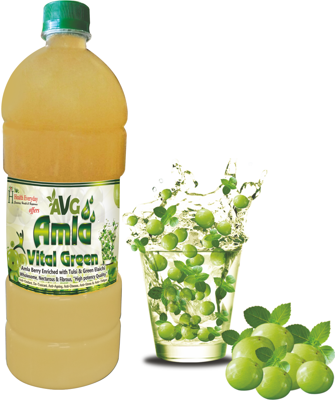 Buy Amla Vital Green Juice Online - Amla Juice Png (1368x1534), Png Download