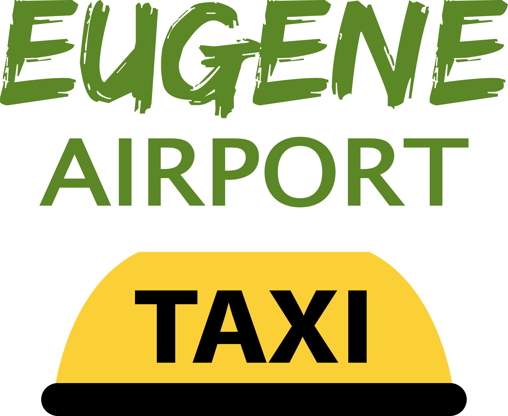 Eugene Airport Taxi - Taxicab (1746x1428), Png Download