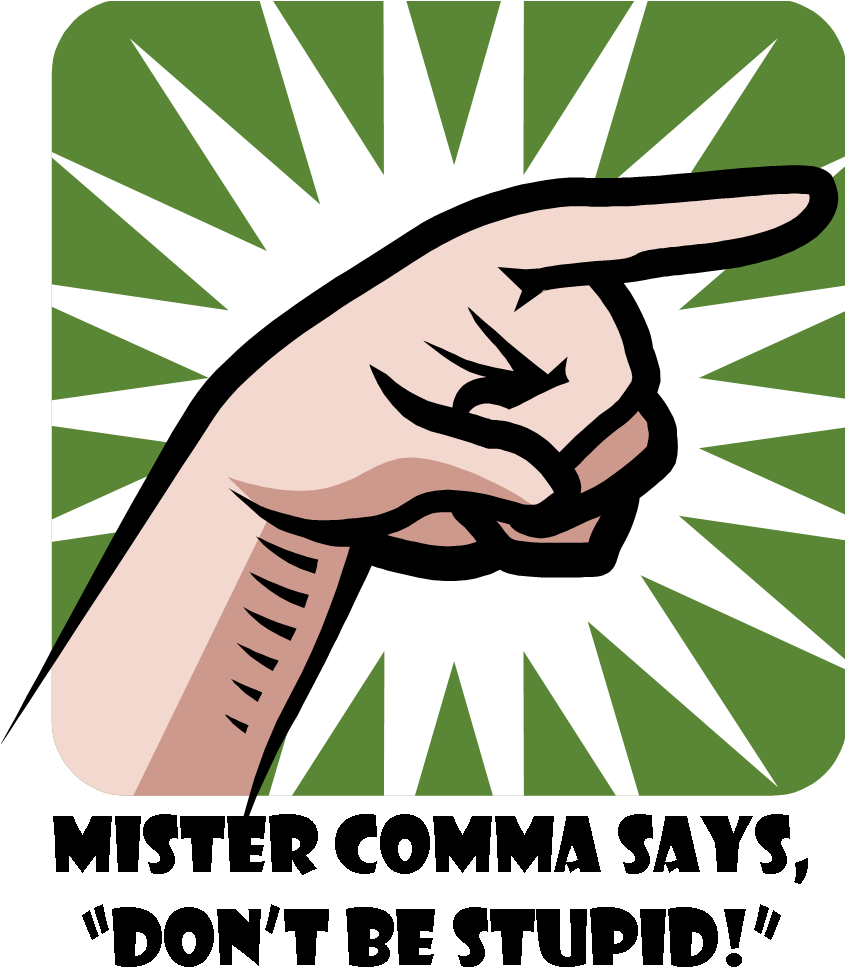 The Cantankerous Comma - Pronoun (844x1031), Png Download