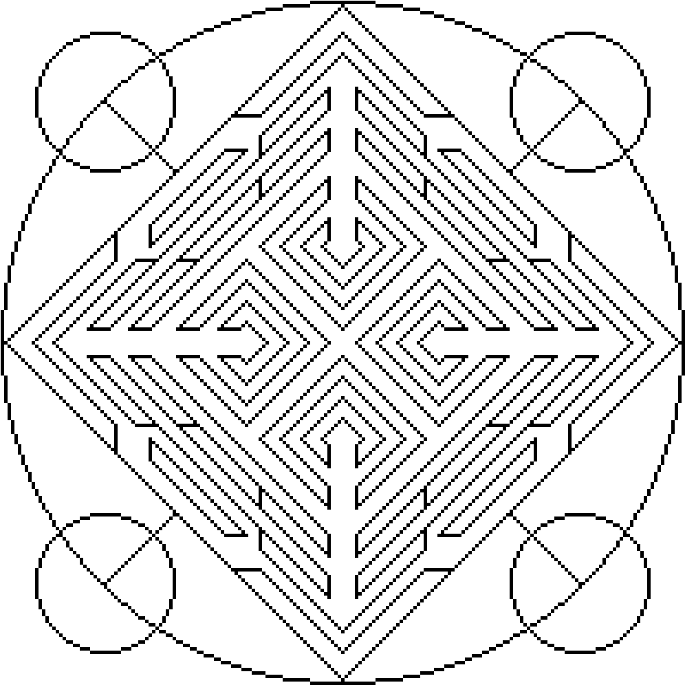 Spell Circle - Digital Paper (1005x1005), Png Download