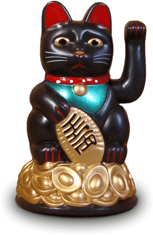 Lucky Cat - Maneki-neko (319x477), Png Download