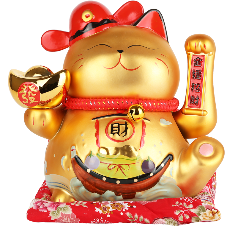 Shang Shanruo 9 Inch Shaking Hand Lucky Cat Ornaments - Cat (800x800), Png Download