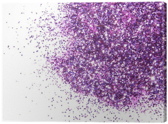 Purple Glitter Sparkle On White Background Canvas Print - Lavender And White Sparkle Background (400x400), Png Download