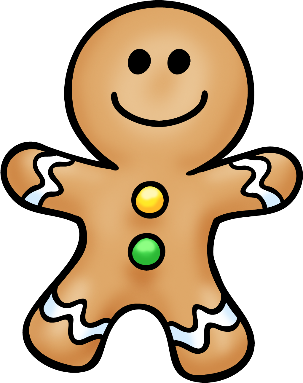 Gingerbread Man Png - Gingerbread Man House Coloring (1052x1336), Png Download