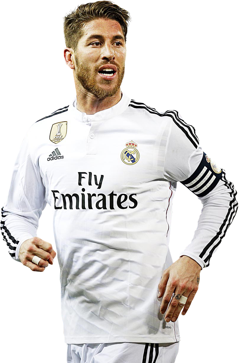 Sergio Ramos - 2016-17 Real Madrid Home L/s Shirt (+ Fifa Wc) *bnib* (1600x1400), Png Download